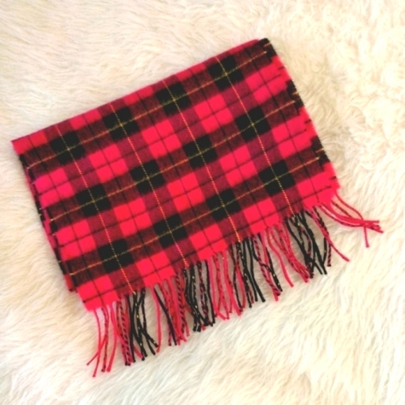 D&Y Unisex Classic Softer Than Cashmere Buffalo Plaid Fringe End Scarf - Picture 1 of 5